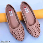 Synthetic ballerina juttis by RK Enterprises, lightweight and textured for comfortable wear, available in sizes IND-4 to IND-9